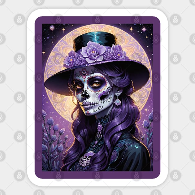 Haunting Violet Sticker by Absinthe Society 